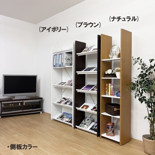 カタログ&A4ファイル収納ラック幅40cmBR