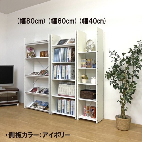 カタログ&A4ファイル収納ラック幅40cmBR