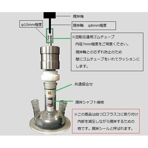 PTFEマグネット真空撹拌装置 24/4
