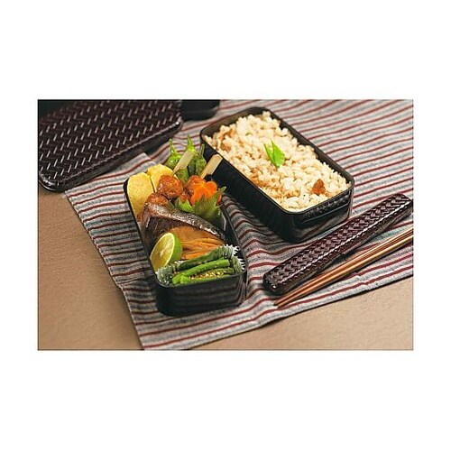 お弁当箱 2段 HAKOYA あじろ 長