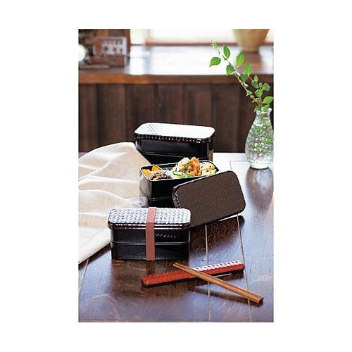 お弁当箱 2段 HAKOYA あじろ 長