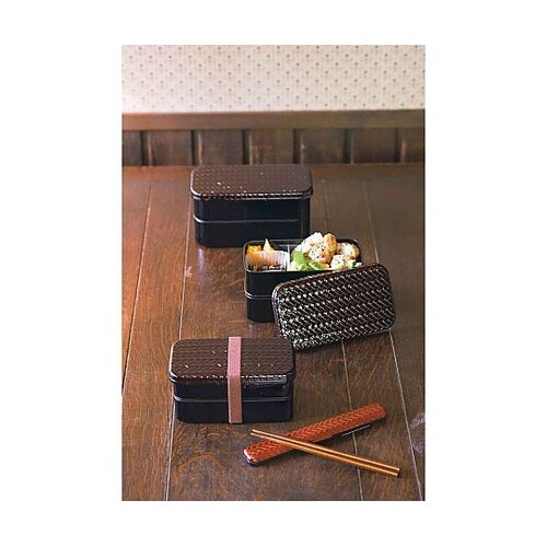 お弁当箱 2段 HAKOYA あじろ 長