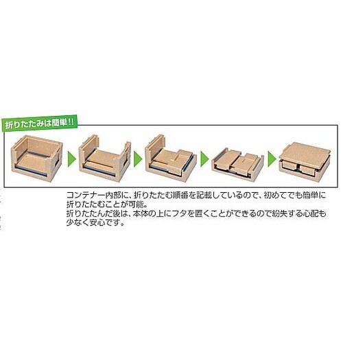 デリバリー用折りたたみコンテナー RHX