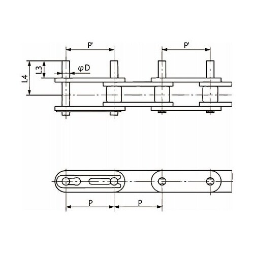 ラムダバイピッチチェーン RF2040S