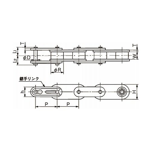ニードルブシュチェーン(高精度仕様) R