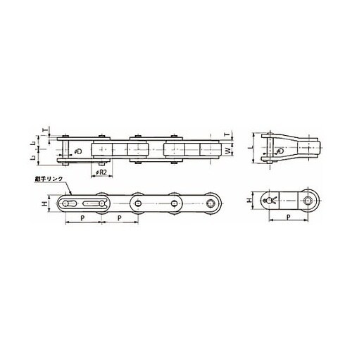 コーティングバイピッチチェーン(NP仕様