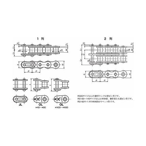 ラムダチェーン RS100−LMD−1−