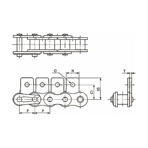 アタッチメント付 RS形チェーン RS1