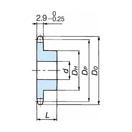 RS25 ステンレススプロケット 1Bタ