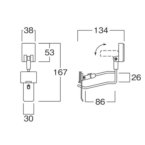 マグネットスライダーフック B FD58
