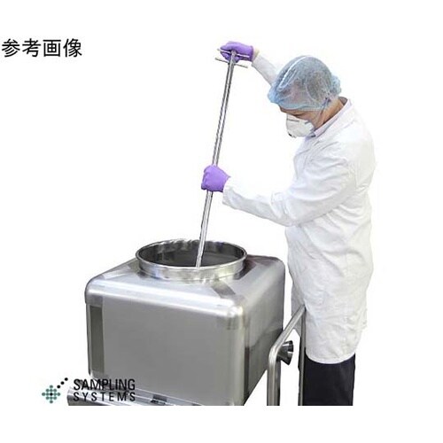 ステンレス 粘性粉末用スロットサンプラー