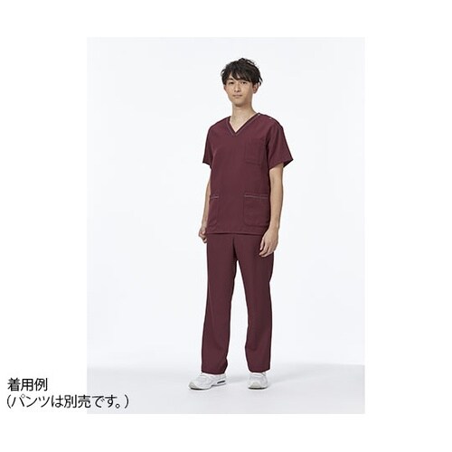 HS−8005 スクラブ ワイン S