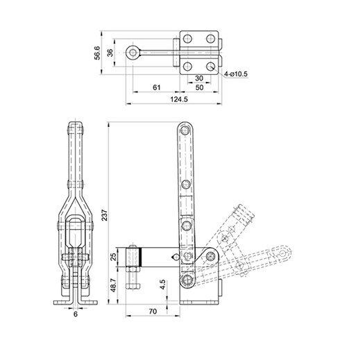 CH−10444 縦型トグルクランプ