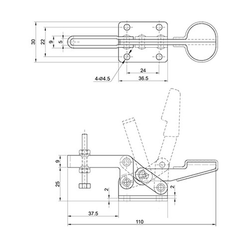 CH−20300 横型トグルクランプ