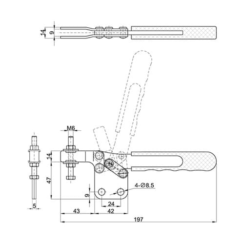CH−22382 横型トグルクランプ