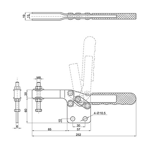 CH−26382 横型トグルクランプ