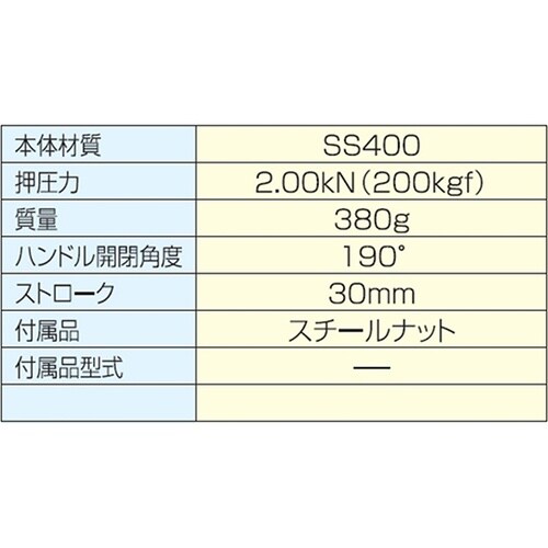 CH−31501 トグルクランプフランジ