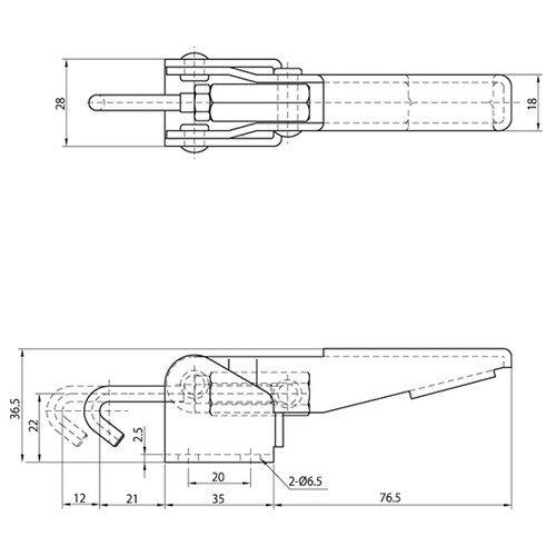 CH−43110 フック型トグルクランプ