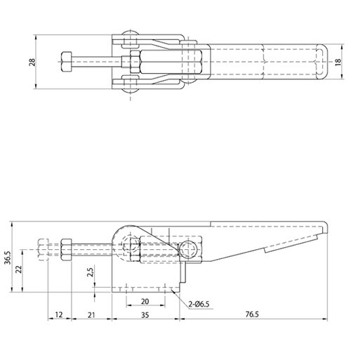 CH−43120 フック型トグルクランプ