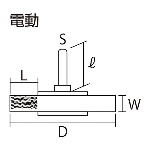 LB−GIW−25 軸付ホイールブラシ