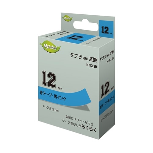 NTC12B(x1) 青地ラベル12mm