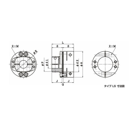 カップリング 精密バネ軸継手 TCD−B