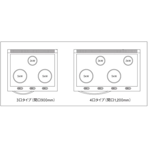 IHテーブル トップ5kW/10.2、ト
