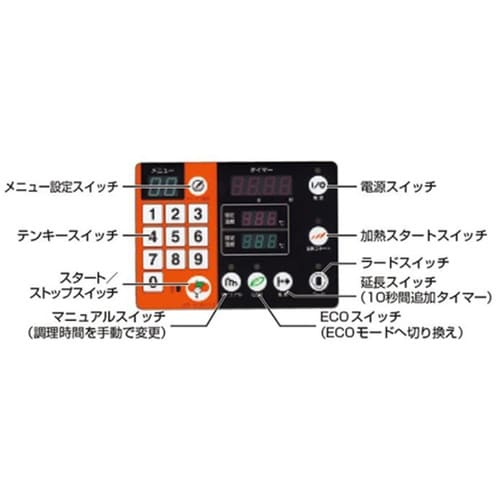 電磁フライヤー 卓上タイプ 370×60