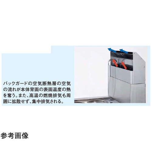 涼厨角槽型ゆで麺機 255×700×80