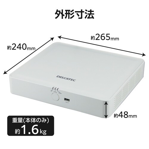 NVR 4ch PoE対応 HDD6TB 内蔵