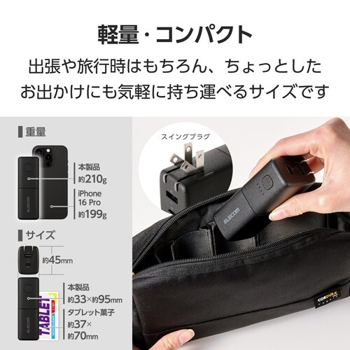 5000mAh一体型バッテリー PD20WBK