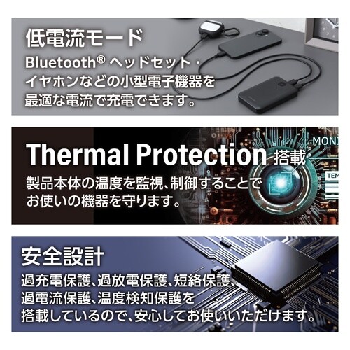 モバイルバッテリー10000mAh 3ポート