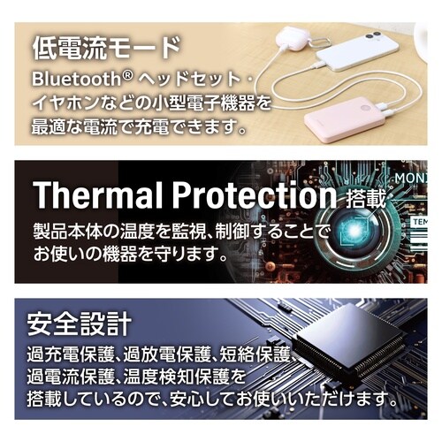 モバイルバッテリー10000mAh 3ポート