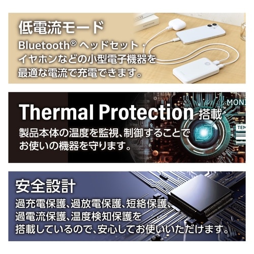 モバイルバッテリー10000mAh 3ポート