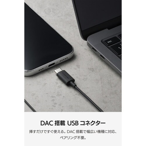USB−Cイヤホン 有線 インナー型 DAC 黒