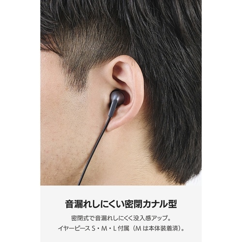 USB−Cイヤホン 有線 カナル型 DAC 黒