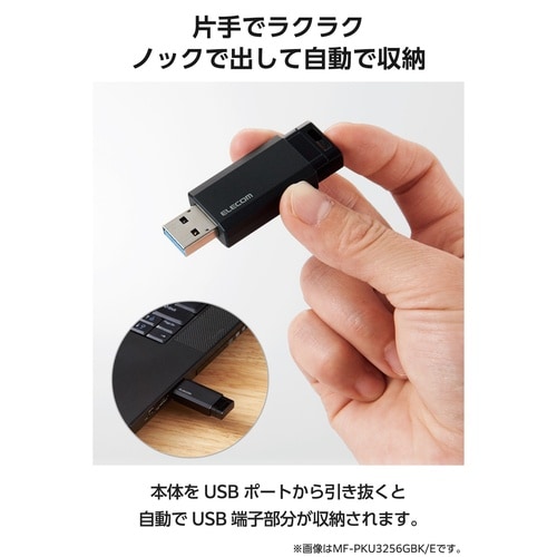 USBメモリ 128GB USB−A ノック式