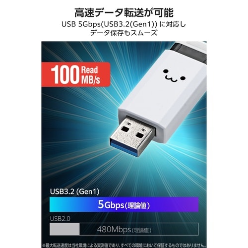 USBメモリ 128GB USB−A ノック式