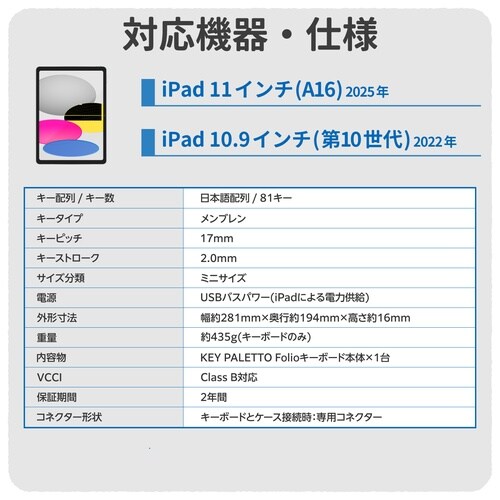 iPad10.9 KEYPALETTO 交換KB