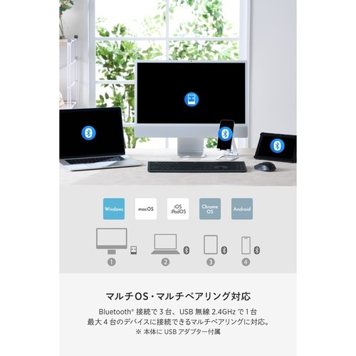 フルサイズ ワイヤレスキーボード & 日本語配列