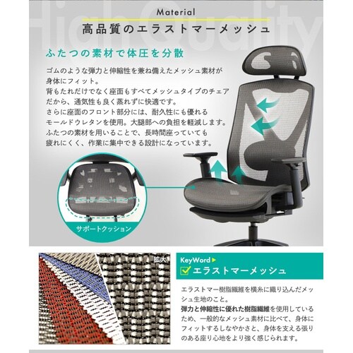 ダイナミクスフィットヘッドレスト付ハンガーなしBL