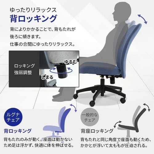 ルグナチェア肘付ムーンGY
