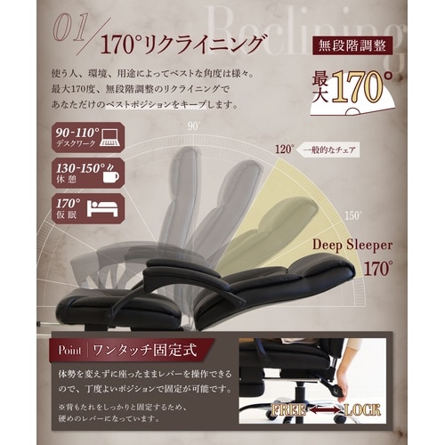 DeepSleeperリクライニングチェアDBR