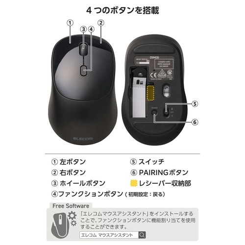 OSMOD USB無線/Bluetoothマウス