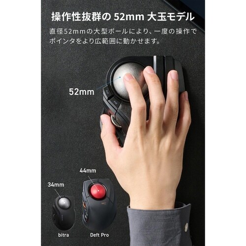 HUGE PLUS ワイヤレストラックボールマウス