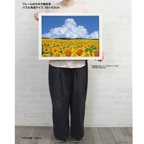 パズル 向日葵の丘と入道雲(北海道)