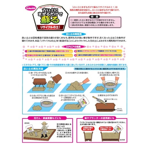 リサイクルの土 ステビア配合 14L 10袋以上
