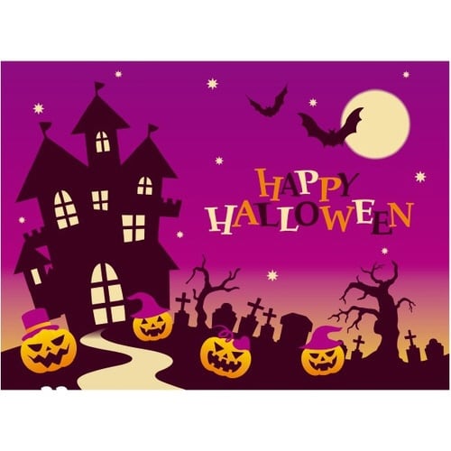 かんたんロール幕 シックハロウィン[22cm(H)