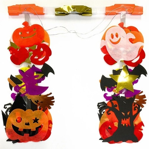 メタリックハロウィンプリーツハンガー