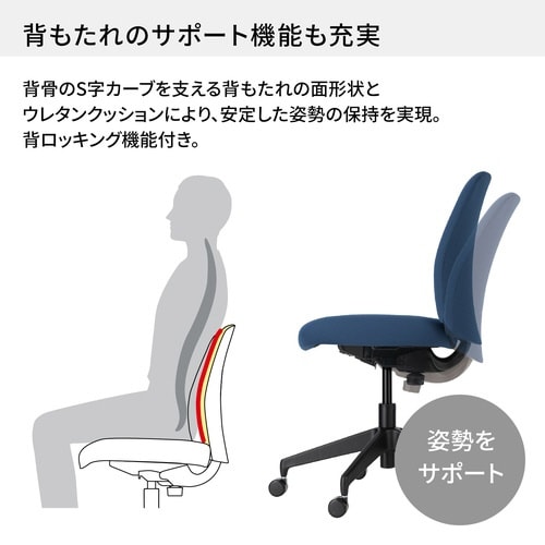 オプティローチェア 背座ブラック 脚ブラック